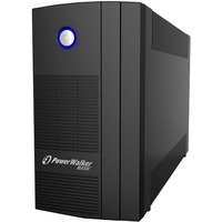 BlueWalker PowerWalker Basic VI 1000 SB FR, USV schwarz, Outlet: 3x Type E (French)