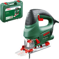 Bosch Heimwerken & Garten Stichsäge PST 8000 PEL grün/schwarz, Koffer, 5-teiliges Sägeblatt - Set, 530 Watt