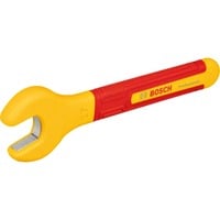 Bosch Professional VDE Einmaulschlüssel 17mm Professional, Schraubenschlüssel rot/gelb