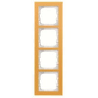 Busch-Jaeger Abdeckrahmen vierfach, Abdeckung gelb, Retail