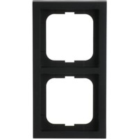 Busch-Jaeger Rahmen zweifach, future linear matt, Typ 1722-885K, Kunststoff, Unterputzmontage schwarz (matt), Retail