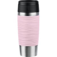 Emsa TRAVEL MUG Waves Thermobecher hellrosa/edelstahl, 0,36 Liter