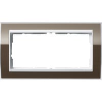 Gira Abdeckrahmen für reinweiß braun, Retail