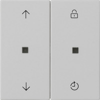 Gira Bedienaufsatz Memory mit Pfeilsymbolen und Sperrfunktion, Schalter grau, Retail