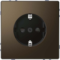 Merten Schutzkontaktsteckdose mit Steckklemmen bronze, Retail