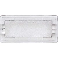 Merten Symbol neutral rechteckig, Schriftband transparent, Retail