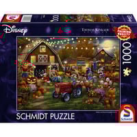 Schmidt Spiele Thomas Kinkade Studios: Disney - Mickey & Minnie Pumpkin Festival, Puzzle 1000 Teile