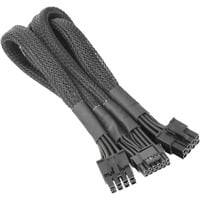 Thermaltake Sleeved PCIe Gen 5 Splitter Kabel schwarz, 60cm