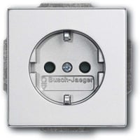 Busch-Jaeger Schutzkontaktsteckdose Einsatz 20 EUCRB-83 aluminium, Retail