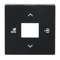 Busch-Jaeger Zentralscheibe matt, Abdeckung schwarz, Retail