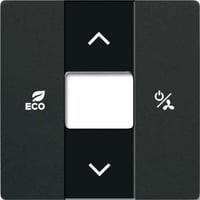 Busch-Jaeger Zentralscheibe matt, Abdeckung schwarz, Retail