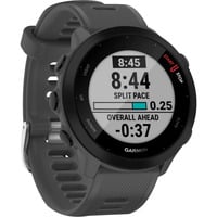 Garmin Forerunner 55, Smartwatch dunkelgrau/schwarz, 42 mm, Silikon-Armband