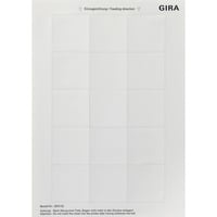 Gira Beschriftungsbogen 52 x 52 Millimeter Zubehör, Beschriftungsgerät Retail