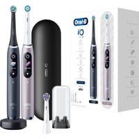  Oral-B iO Series 9, Elektrische Zahnbürste schwarz/rosé, Black Onyx/Rose Quartz mit 2. Handstück