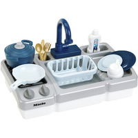Theo Klein Miele - Spüle mit Wasserfunktion und Kochfeld, Spielküche 