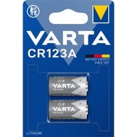 Varta LITHIUM Cylindrical CR123A, Batterie 2 Stück, CR123A