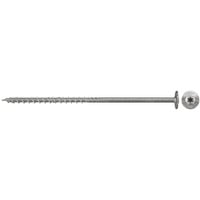 fischer Holzbauschraube PowerFast 6,0x180 Tellerkopf TX 100 Stück, mit Teilgewinde, Edelstahl A2