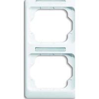 Busch-Jaeger Rahmen zwei fach senkrecht mit Sichtfenster weiß (glänzend), Retail