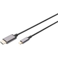 Digitus USB-C Adapterkabel USB-C > HDMI A, 4K @ 30HZ schwarz, 1,8 Meter