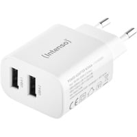 Intenso Power Adapter W30AC, Anschlüsse: 1x USB-A, 1x USB-C - Output: max. 24 Watt, Weiß