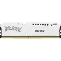 Kingston FURY DIMM 32 GB DDR5-6000  , Arbeitsspeicher weiß, KF560C40BW-32, FURY Beast, INTEL XMP