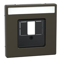 Merten Zentralplatte mit zentraler Abdeckplatte rechteckiger Ausschnitt, Abdeckung bronze, Retail