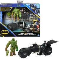 Spin Master Batman Amory Attack Batcycle, Spielfahrzeug mit Actionfiguren von Batman und Swamp Thing