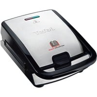 Tefal Snack Collection Set SW854D, Sandwichmaker edelstahl/schwarz, 700 Watt, mit 4 Platten-Sets