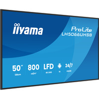iiyama LH5066UHSB-B1AG, Public Display schwarz (matt), UltraHD/4K, IPS, HDMI, USB-C