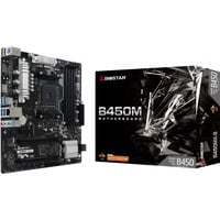 Biostar B450MX-S, Mainboard schwarz