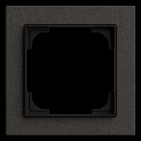 Busch-Jaeger Abdeckrahmen 1-fach, Abdeckung schwarz, Retail