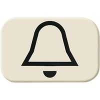 Busch-Jaeger Tastersymbol Klingel 2525 KI, Schalter weiß, Retail