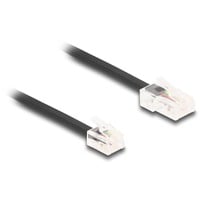 DeLOCK Telefonkabel RJ-45 Stecker > RJ-11 Stecker schwarz, 1 Meter