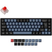 Keychron K6 Pro, Gaming-Tastatur schwarz/blaugrau, DE-Layout, Keychron K Pro Red, Hot-Swap, Aluminiumrahmen, RGB