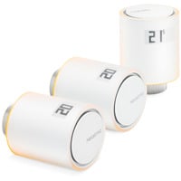 Netatmo Zusätzliche Heizkörperthermostate, Heizungsthermostat weiß, 3er Pack