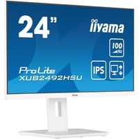 iiyama ProLite XUB2492HSU-W6, LED-Monitor 60.5 cm (23.8 Zoll), weiß (matt), FullHD, IPS, AMD Free-Sync, 100Hz Panel