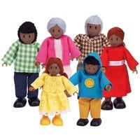 Puppenfamilie - Dunkle Hautfarbe Art: Puppe Altersangabe: ab 36 Monaten Zielgruppe: Kindergartenkinder