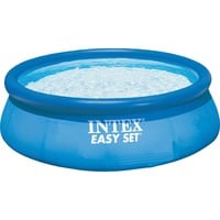Intex Easy Set Pools 128132NP, Ø 366 x 76 cm, Schwimmbad hellblau/dunkelblau, mit Kartuschenfilteranlage ECO 604