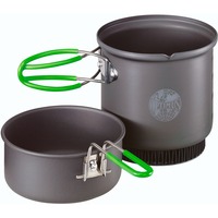 Optimus Terra Weekend HE Kochset 0.95 L, Topf-Set grau/grün, 2-teilig