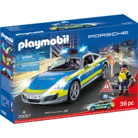 PLAYMOBIL 70067 City Action Porsche 911 Carrera 4S Polizei, Konstruktionsspielzeug Mit Licht und Sound