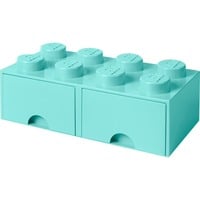 Room Copenhagen LEGO Brick Drawer 8 aquablau, Aufbewahrungsbox blau