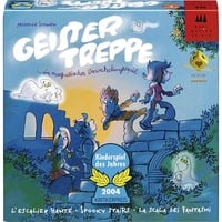 Geistertreppe, Brettspiel Kinderspiel des Jahres 2004 Spieleranzahl: 2 - 4 Spieler Spieldauer: 15 Minuten Altersangabe: ab 4 Jahren