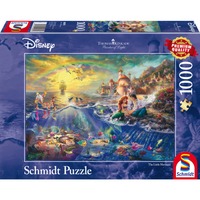 Puzzle Thomas Kinkade: Disney Arielle Teile: 1000 Größe: 69,3 x 49,3 cm Altersangabe: ab 12 Jahren