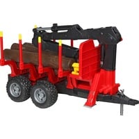 bruder Rückeanhänger mit Ladekran 2252 Spielzeugauto
