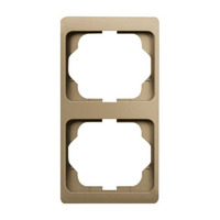 0 Rahmen zwei fach senkrecht alpha 1732 KA-21 bronze, Retail