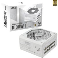 ASUS TUF Gaming 1000W Gold White Edition, PC-Netzteil schwarz, 1x 12VHPWR, 5x PCIe, Kabel-Management, 1000 Watt