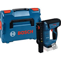 Bosch Professional Akku-Holzklammerer GTH 18V-14 Professional solo, 18Volt, Elektrotacker blau/schwarz, ohne Akku und Ladegerät, in L-BOXX