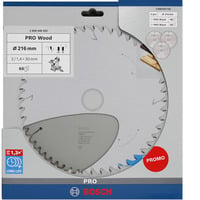 Bosch Professional PRO Wood Kreissägeblatt 216 mm 3 Stück, Promo-Pack