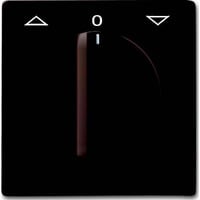 Busch-Jaeger Zentralscheibe Jalousie Drehgriff, Abdeckung braun, Retail