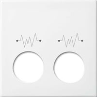 Busch-Jaeger Zentralscheibe, Abdeckung weiß, Retail